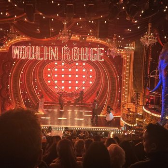 Moulin Rouge - View from Mezzanine Front Center H 101 & 102. They are perfectly good seats! - Performing Arts Near Me - New York, New York Moulin Rouge - View from Mezzanine Front Center H 101 & 102. They are perfectly good seats! - Performing Arts Near Me - New York, New York