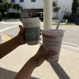 Lavender latter and Haley Bieber Smoothie
