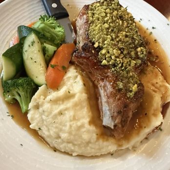 The Millerton Inn - pistachio crusted pork chop - New American Near Me - Millerton, New York The Millerton Inn - pistachio crusted pork chop - New American Near Me - Millerton, New York