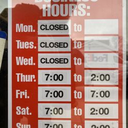 Millie McGee's Gosport Diner - Hours as of July 2022