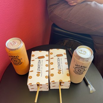Mochinut - Long Beach - Thai Tea, Original, Potato Mozzarella, and Milk Tea - Donuts Near Me - Long Beach, California
