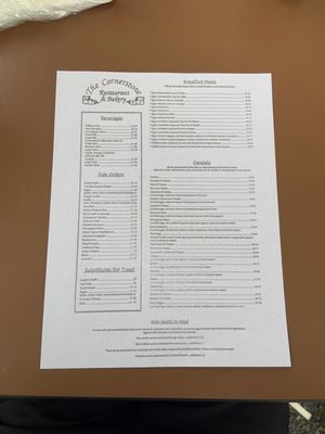Menu photo 4 Cornerstone Bakery & Restaurant Swansea, MA