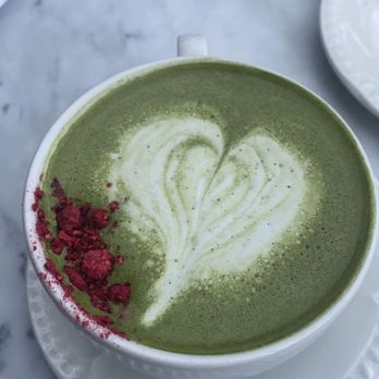 Terrain Cafe - Raspberry Matcha Latte - New American Near Me - Westport, Connecticut Terrain Cafe - Raspberry Matcha Latte - New American Near Me - Westport, Connecticut