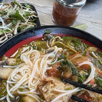 Buddha Vegetarian Restaurant - Dill fish ball noodle soup 38. Bn Cha Ca Thi La - Vietnamese Near Me - South El Monte, California Buddha Vegetarian Restaurant - Dill fish ball noodle soup 38. Bn Cha Ca Thi La - Vietnamese Near Me - South El Monte, California