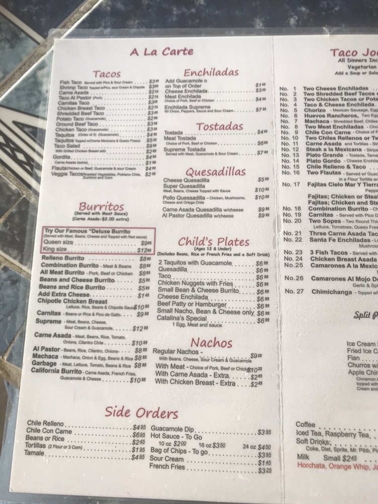 Menu Yelp