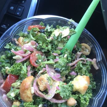 Evergreens - El sombrero but w/ kale, added pickled onions. - Salad Near Me - Bellevue, Washington