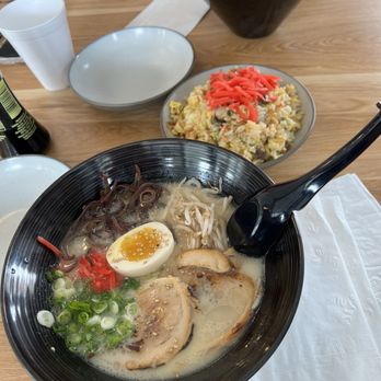 Mako Ramen - Tonkotsu ramen with a half order of fried rice. - Ramen Near Me - Seal Beach, California Mako Ramen - Tonkotsu ramen with a half order of fried rice. - Ramen Near Me - Seal Beach, California
