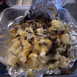 Baked potato with the skin...?
