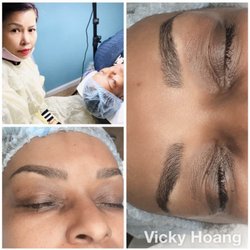 Vicky House of Beauty - Microblading eyebrows.