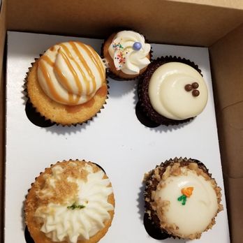 Cupcakin' Bake Shop - Salted caramel, key lime pie, red velvet, carrot cake and a mini bourbon vanilla cake - Bakeries Near Me - Berkeley, California