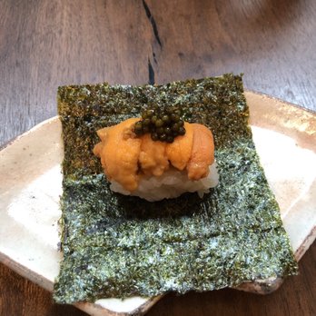 wa’z - Uni top with caviar - Japanese Near Me - Seattle, Washington