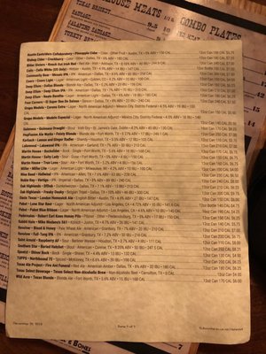 Menu photo 5 Barrel & Bones The Colony, TX