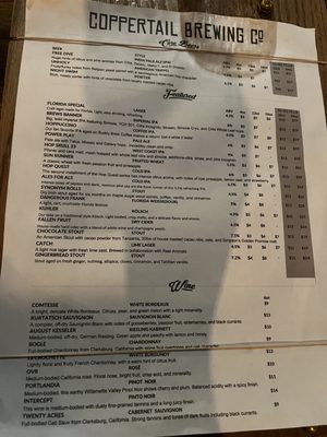 Menu photo 7 Coppertail Brewing Co Tampa, FL Menu photo 7 Coppertail Brewing Co Tampa, FL