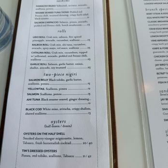 Shorebird - Menu - New American Near Me - San Diego, California Shorebird - Menu - New American Near Me - San Diego, California