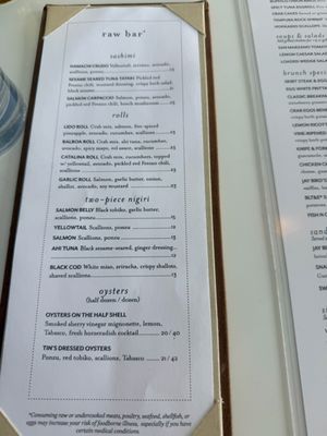 Menu photo 2 Shorebird San Diego, CA Menu photo 2 Shorebird San Diego, CA