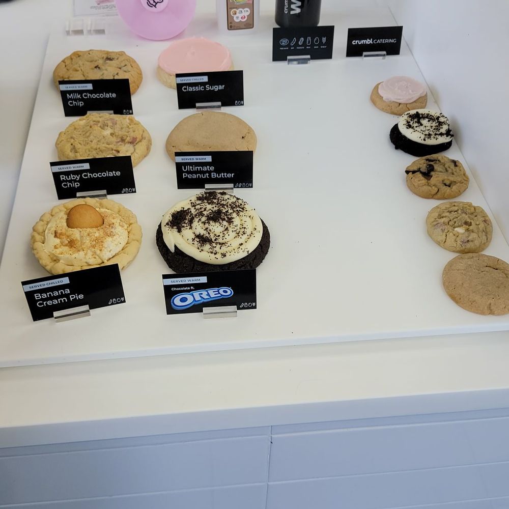 Crumbl - Bensalem - The display case, at the front of the bakery. Whatever is on the display case, is what is available. - Bakeries Near Me - Bensalem, Pennsylvania