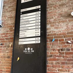 Casa Del Pan - Menu