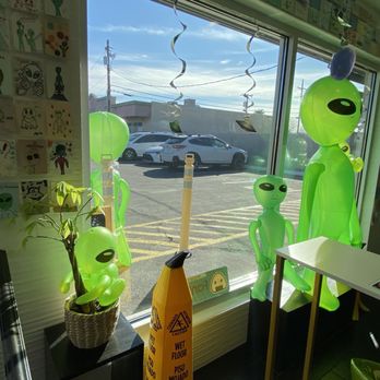 E T Tea & Popcorn Chicken - Aliens on patrol - Bubble Tea Near Me - Mesa, Arizona E T Tea & Popcorn Chicken - Aliens on patrol - Bubble Tea Near Me - Mesa, Arizona