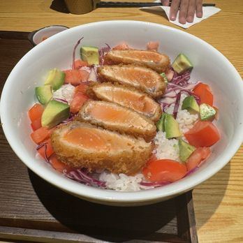 Tendon Kohaku - Salmon tendon - Japanese Near Me - Bellevue, Washington