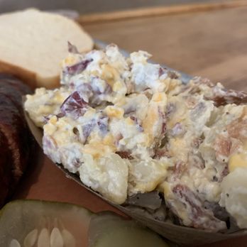 Old Colony Smokehouse - Loaded potato salad - Barbeque Near Me - Edenton, North Carolina Old Colony Smokehouse - Loaded potato salad - Barbeque Near Me - Edenton, North Carolina