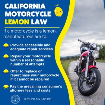 Lemon Law Experts - California Lemon Law can cover motorcycles! - Consumer Law Near Me - Orange, California Lemon Law Experts - California Lemon Law can cover motorcycles! - Consumer Law Near Me - Orange, California