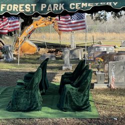 Forest Park Cemetery West - All this moments before the funeral.