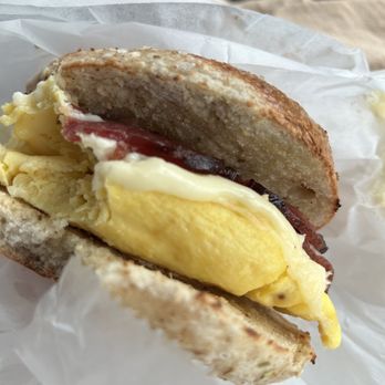 Kismet Bagels - Fishtown - Bacon egg and cheese bagel. - Bagels Near Me - Philadelphia, Pennsylvania