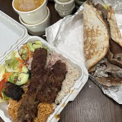 Beef Kabob Platter + Gyro Wrap