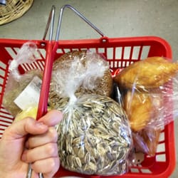 Good Neighbor - Roasted, unsalted Sunflower seeds, piroshki with mashed potatoes, buckwheat