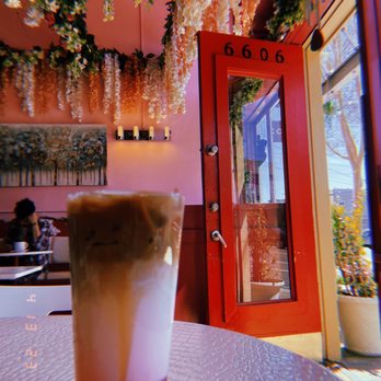 Damask Rose Coffee - Iced Rose Latte - Coffee & Tea Near Me - Oakland, California Damask Rose Coffee - Iced Rose Latte - Coffee & Tea Near Me - Oakland, California