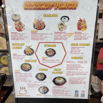 Sizzlin’ Place - Menu - Noodles Near Me - Rancho Cucamonga, California Sizzlin’ Place - Menu - Noodles Near Me - Rancho Cucamonga, California