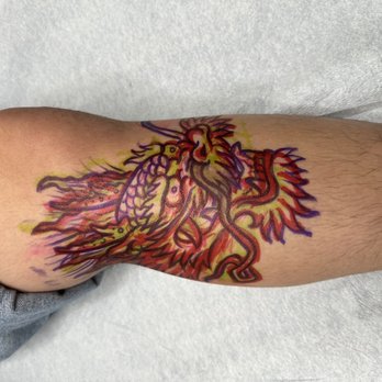 Atomic Tattoos - Freehanded outline - Piercing Near Me - Tampa, Florida