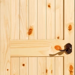 Mountaintop Enterprise - Knotty Pine Flat 2 Panel Arch V-Groove