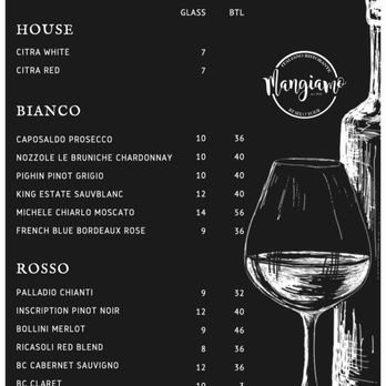 Mangiamo By 604 - Wine menu screen shot - Italian Near Me - Honolulu, Hawaii Mangiamo By 604 - Wine menu screen shot - Italian Near Me - Honolulu, Hawaii