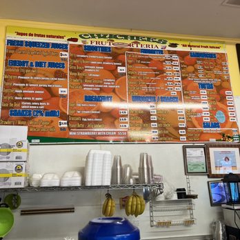 Chuchees Fruteria - Menu - Desserts Near Me - La Mesa, California Chuchees Fruteria - Menu - Desserts Near Me - La Mesa, California