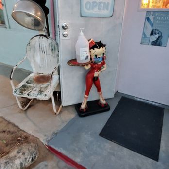 Beauty Bubble Salon and  Museum - Sanitizer is spread throughout this awesome museum and salon - Hair Salons Near Me - Joshua Tree, California