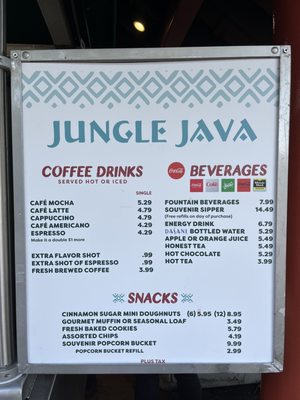 Menu photo 1 Jungle Java San Diego, CA Menu photo 1 Jungle Java San Diego, CA