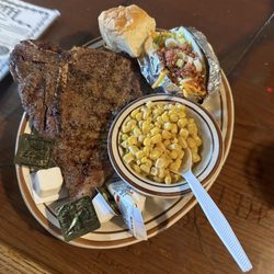 The Mammoth Steak House - 16 oz T-Bone Steak (medium rare)