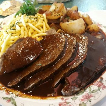 Schnitzel Platz - That sauerbraten.... So tender.. The flavor indescribable. - German Near Me - Glendale Heights, Illinois Schnitzel Platz - That sauerbraten.... So tender.. The flavor indescribable. - German Near Me - Glendale Heights, Illinois