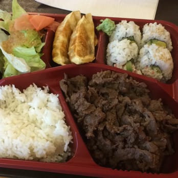 Yummy's - Bulgolgi obento box! Includes a drink. Missing fish eggs from the California roll, but the sushi rice was really soft and fluffy! - Japanese Near Me - Lexington Park, Maryland Yummy's - Bulgolgi obento box! Includes a drink. Missing fish eggs from the California roll, but the sushi rice was really soft and fluffy! - Japanese Near Me - Lexington Park, Maryland