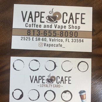 Vape Cafe - Stamp Cards - Coffee & Tea Near Me - Valrico, Florida