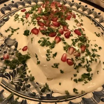El Antojo Poblano - Their limited stuffed chili pepper with walnut and pomegranate sauce. - Mexican Near Me - Tucson, Arizona