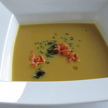 Boston College Club - CHILLED PARSNIP & POTATO SOUP Truffles, carrot chips, chive RW 3/2011 - Venues & Event Spaces Near Me - Boston, Massachusetts Boston College Club - CHILLED PARSNIP & POTATO SOUP Truffles, carrot chips, chive RW 3/2011 - Venues & Event Spaces Near Me - Boston, Massachusetts