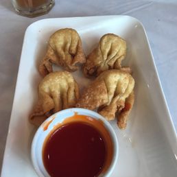 fried dumplings and dipping sauce fried dumplings and dipping sauce