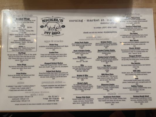 Menu photo 6 Nickel's Pit BBQ - Corning Corning, NY