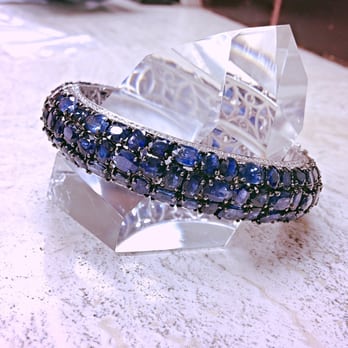 Rick's Creations - Sapphire Diamond Bangle - Jewelry Near Me - New York, New York Rick's Creations - Sapphire Diamond Bangle - Jewelry Near Me - New York, New York