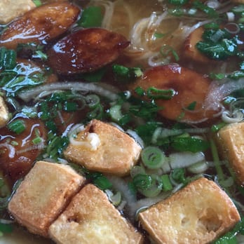 Pho 89 - Tofu and mushroom pho. The chicken broth was so rich in flavor and the tofu in the soup was still crunchy, not soggy. - Vietnamese Near Me - Houston, Texas