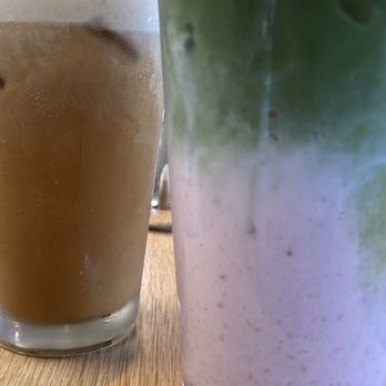 Work in Progress - SIDE - pistachio cold brew, strawberry matcha - Wine Bars Near Me - Costa Mesa, California Work in Progress - SIDE - pistachio cold brew, strawberry matcha - Wine Bars Near Me - Costa Mesa, California