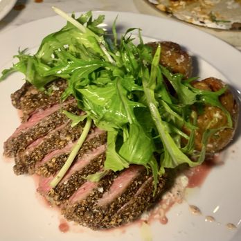 Holy Saints - lamb sirloin steak... perfectly cooked and no wild gamy taste - New American Near Me - Pasadena, California Holy Saints - lamb sirloin steak... perfectly cooked and no wild gamy taste - New American Near Me - Pasadena, California