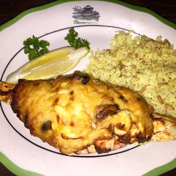 Old Tony's - Lobster thermide with rice pilaf - Seafood Near Me - Redondo Beach, California Old Tony's - Lobster thermide with rice pilaf - Seafood Near Me - Redondo Beach, California